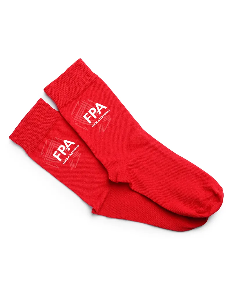 Fotografia do produto Meias vermelhas FPA Mais Atletismo