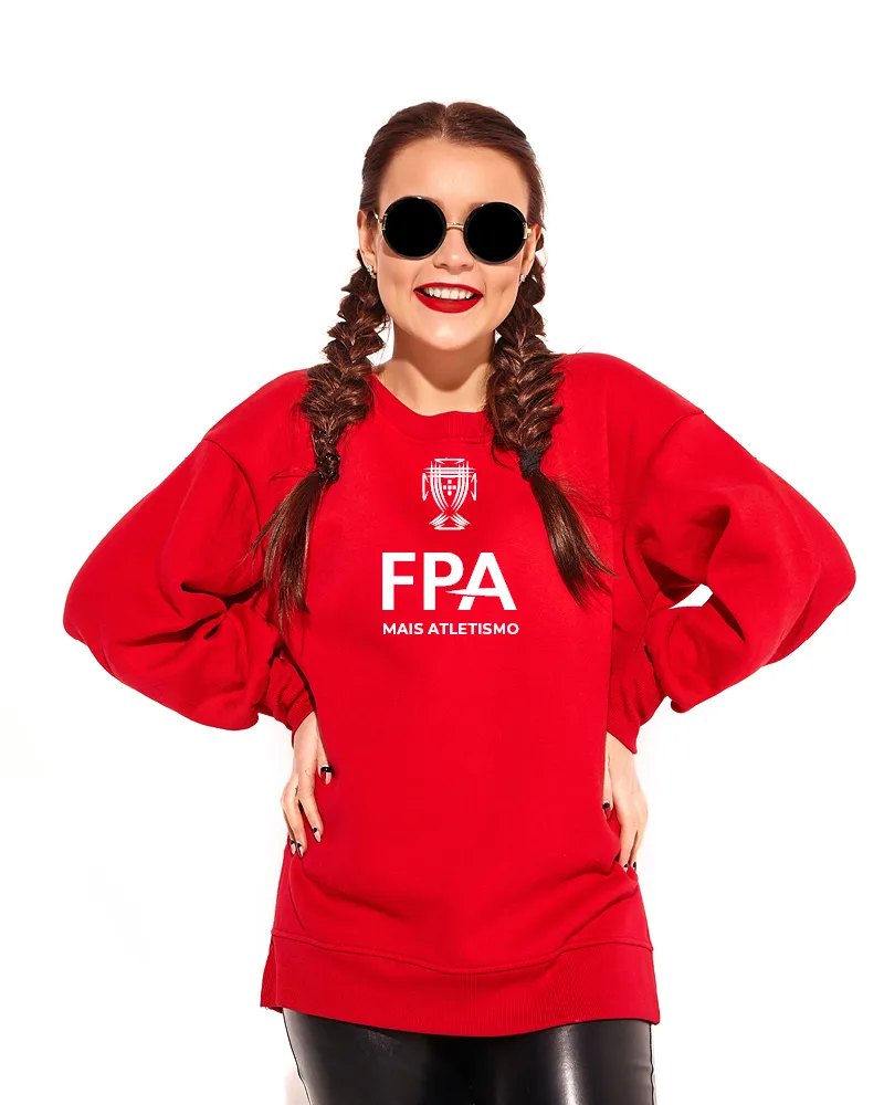 Fotografia do produto Sweat Vermelha FPA Mais Atletismo